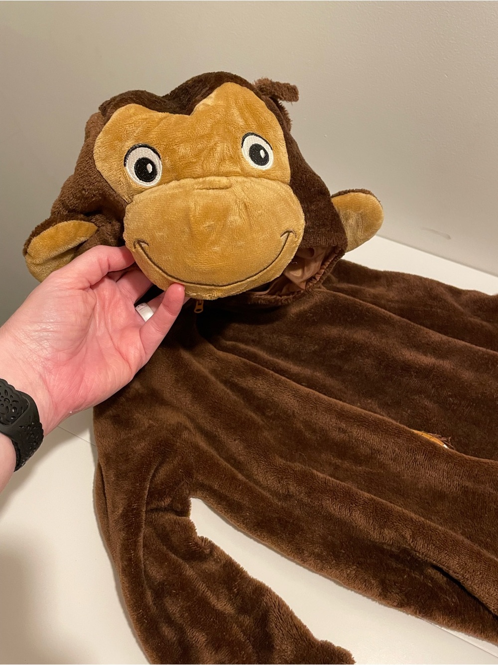 Curious George Kid's Size 18 Months to 2T Monkey Halloween One Piece Costume